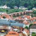 View of Alte Brucke and Neckar River